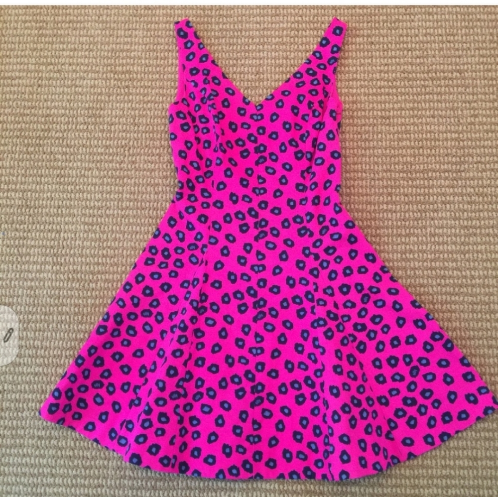 Lilly Pulitzer Fuchsia Leopard Print Dress